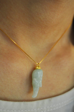 Sultry Feline Jade Necklace