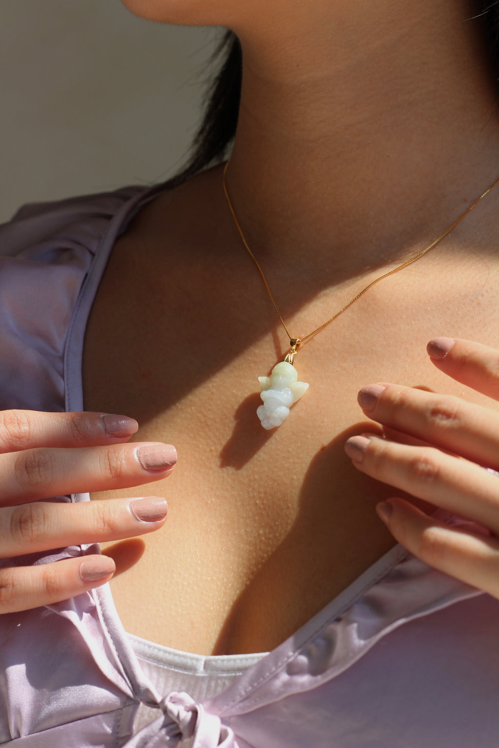 White Angel Jade Necklace