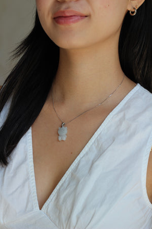 The White Jade Hello Kitty Necklace