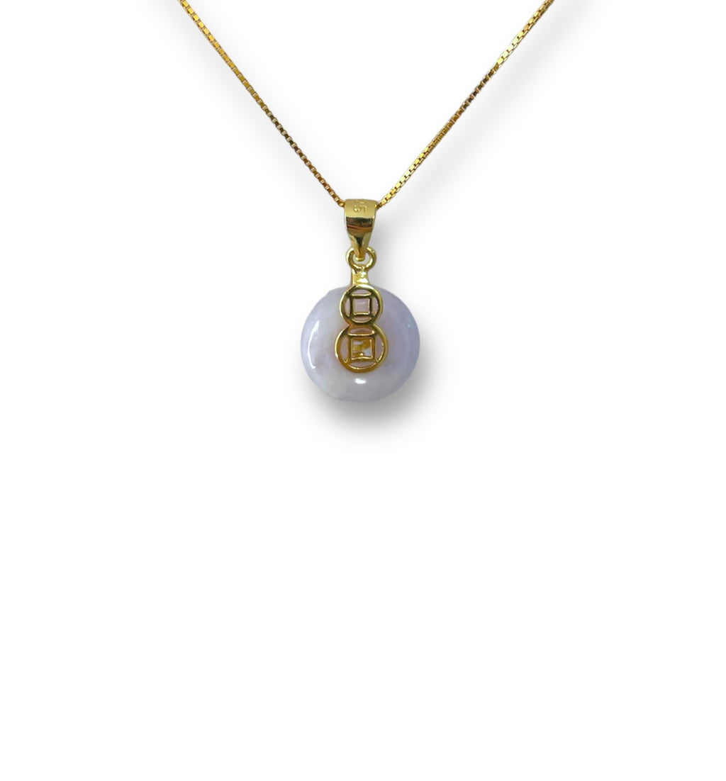 Eternal Fortune Purple Jade Necklace