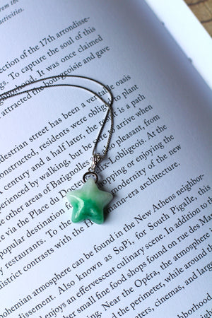 Silver Stellar Jade Necklace