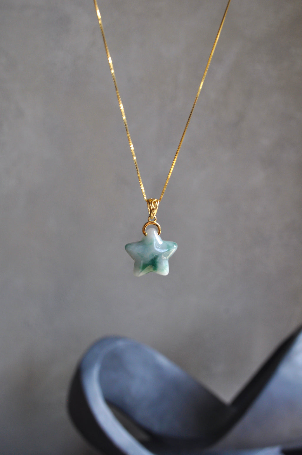 Golden Stellar Jade Necklace