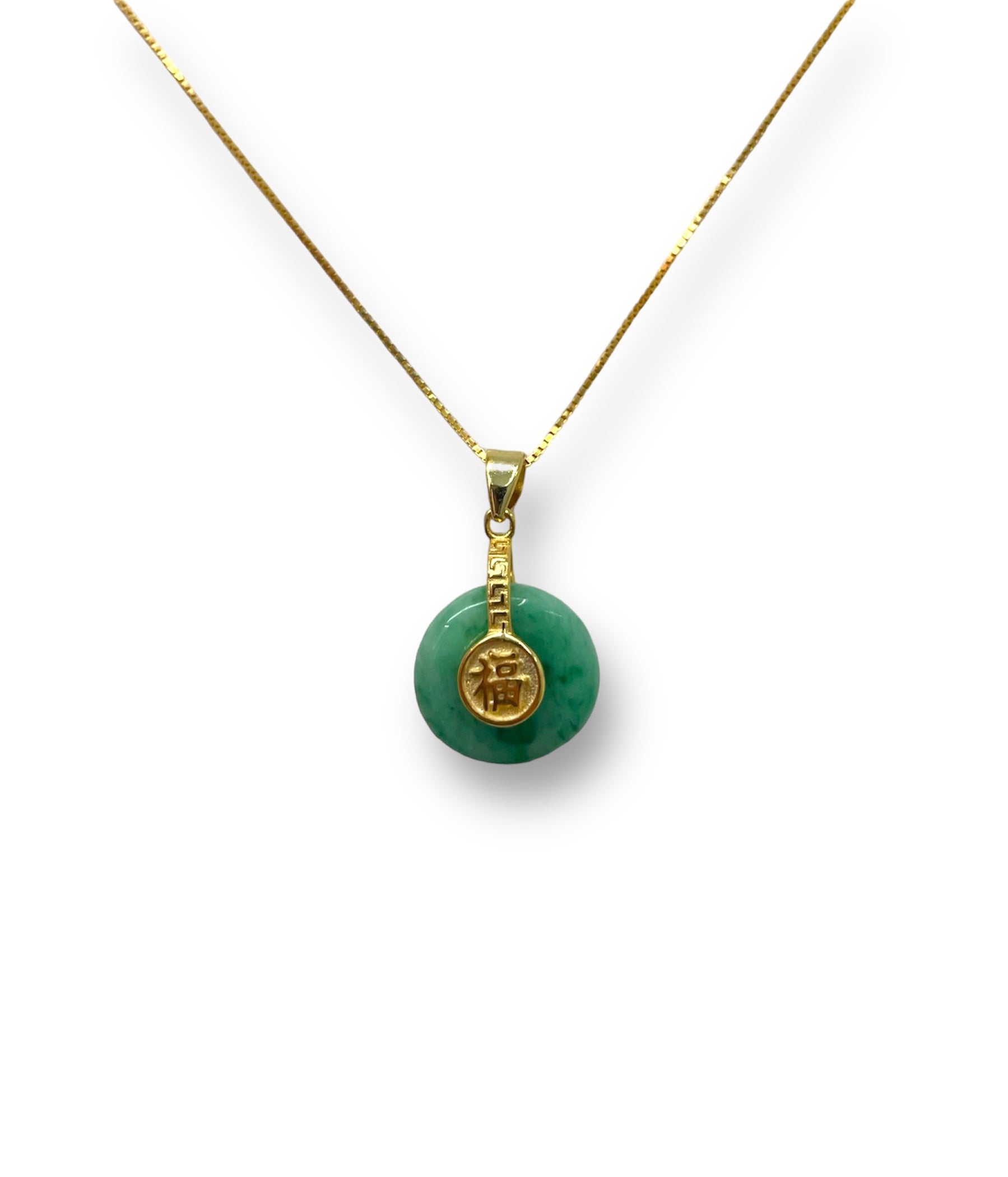 10132円 本翡翠 ネックレス シルバー Jade necklace silver 6-20