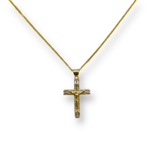 Cross Baguette Necklace