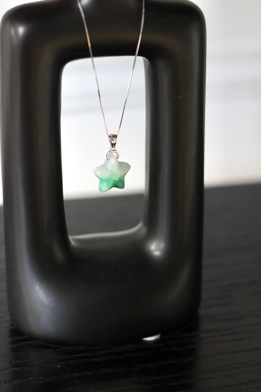 Silver Stellar Jade Necklace