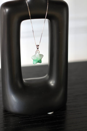 Silver Stellar Jade Necklace
