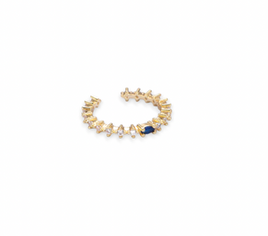 Blu Apatite Crown Ring