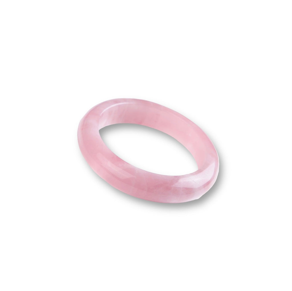 Rose Quartz Band Ring