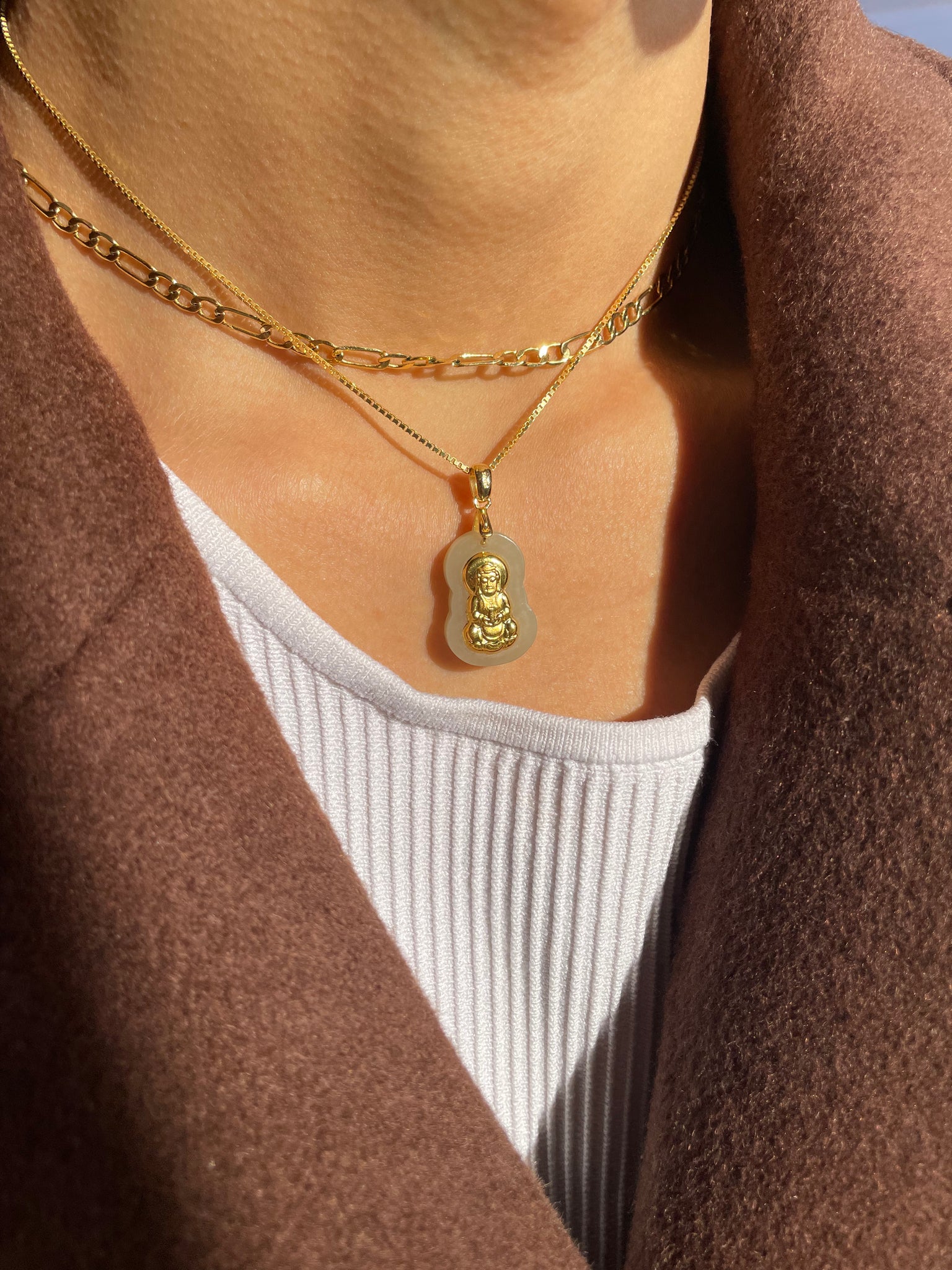 Female 2025 buddha necklace