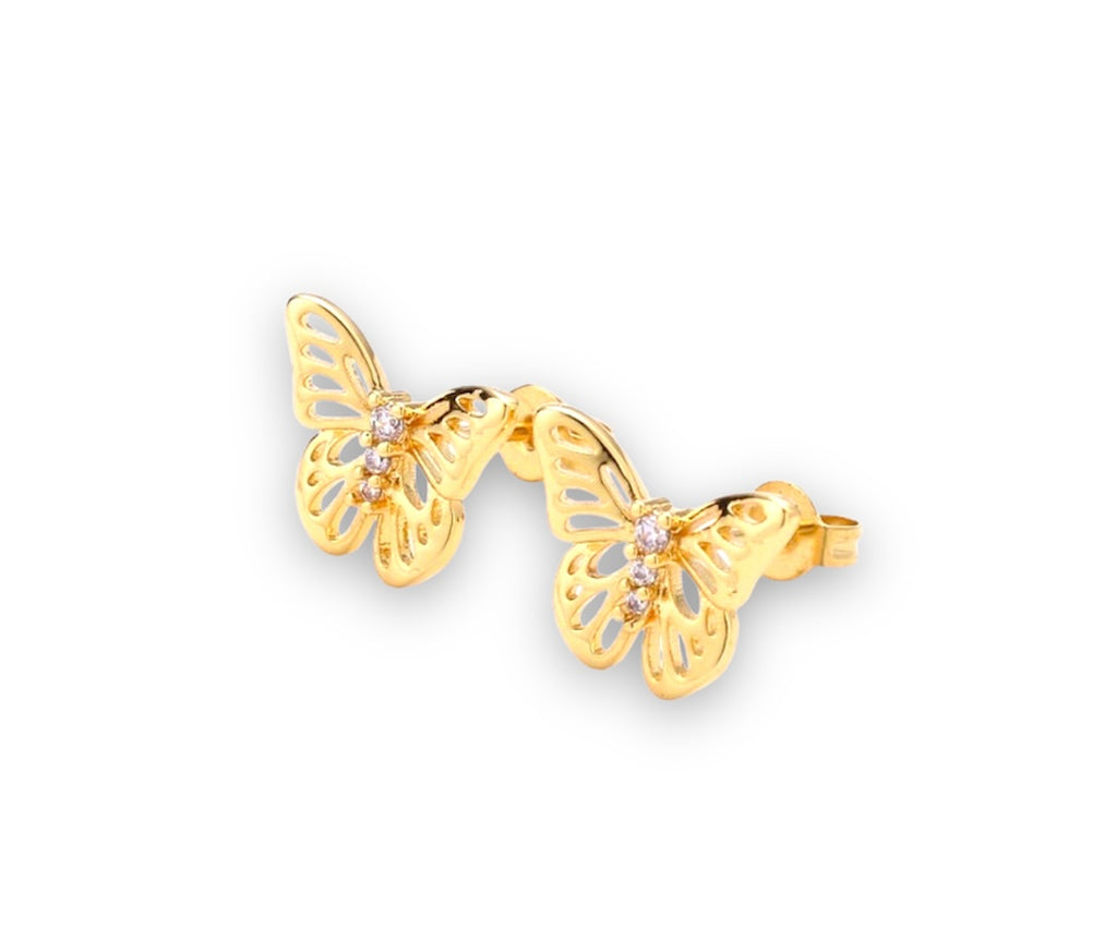 Butterfly Effect Gold Plated Earrings