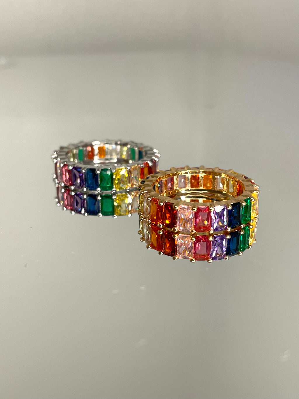 Rainbow Topaz Ring